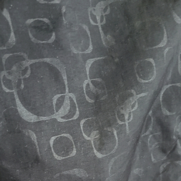 Powderoom Ride Harder Ski Pants Black Damask Pattern Semi Reflective W-M EUC - Picture 8 of 15